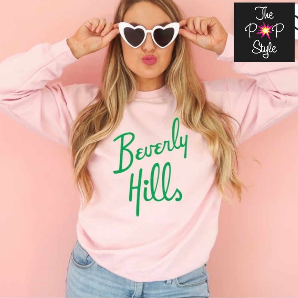 Beverly Hills Pink Sweatshirt